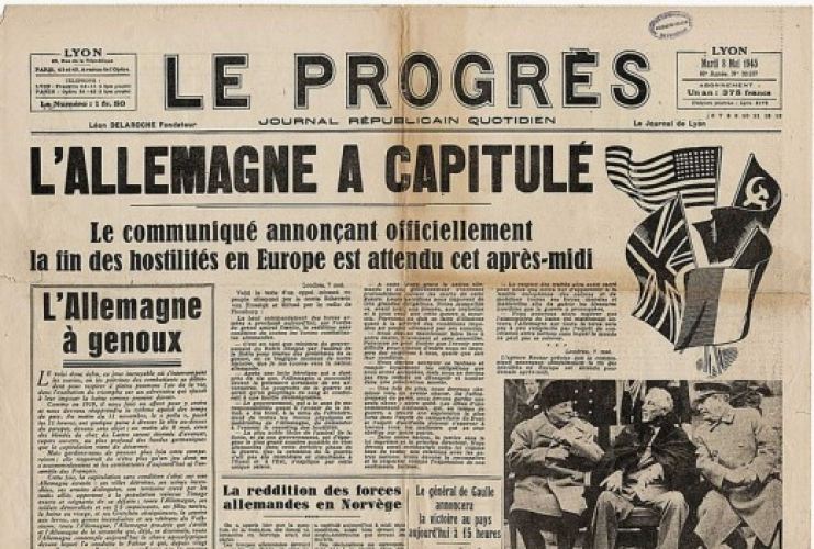 La Une du journal "Le Progrès"