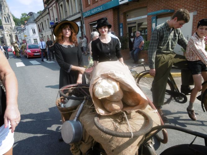 Les vélos et tenues d'époque