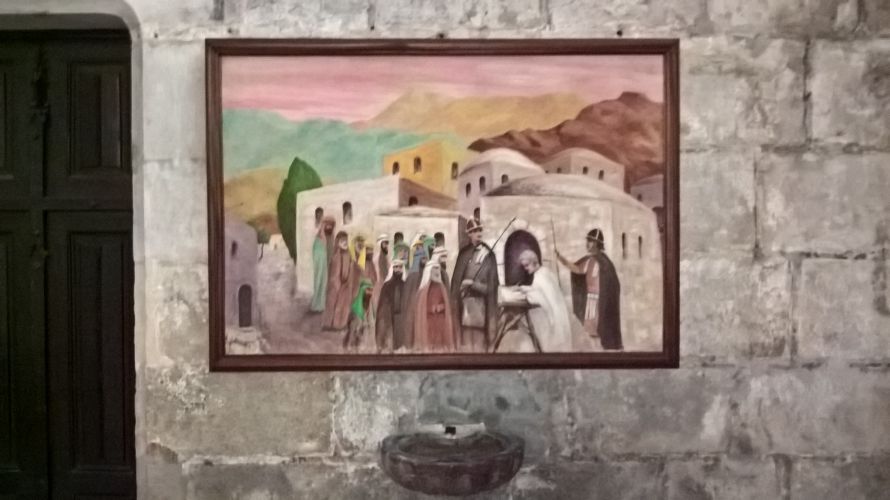 La magnifique peinture de l"Abbé LOURIER