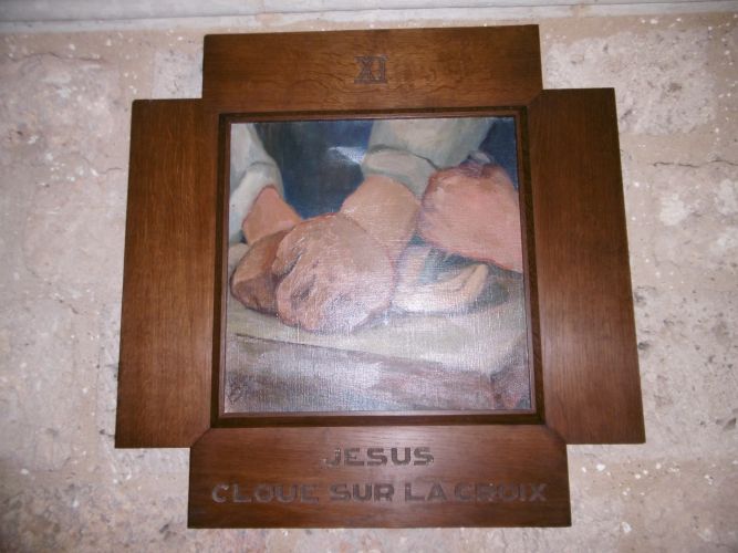 Jésus cloué sur la croix