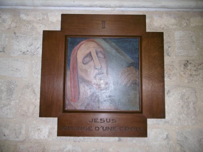 Jésus chargé d'une croix